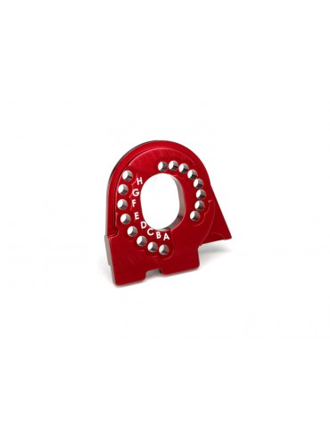 Traxxas Motor mount plate, TRX-4, aluminum (red-anodized)