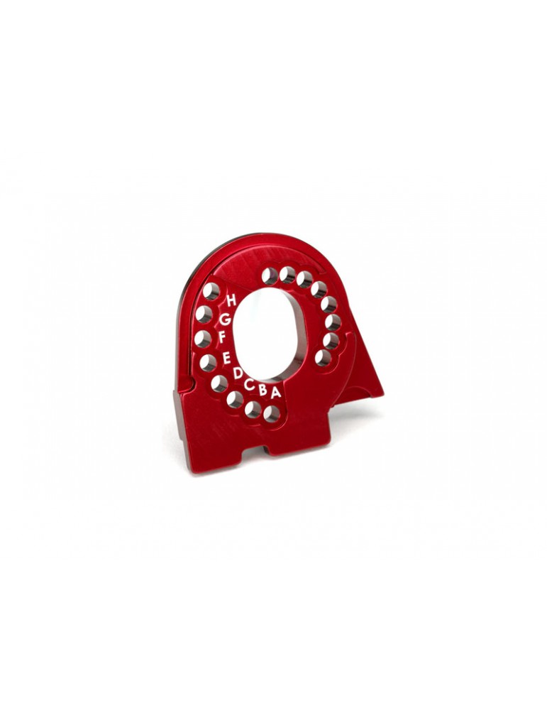Traxxas Motor mount plate, TRX-4, aluminum (red-anodized)