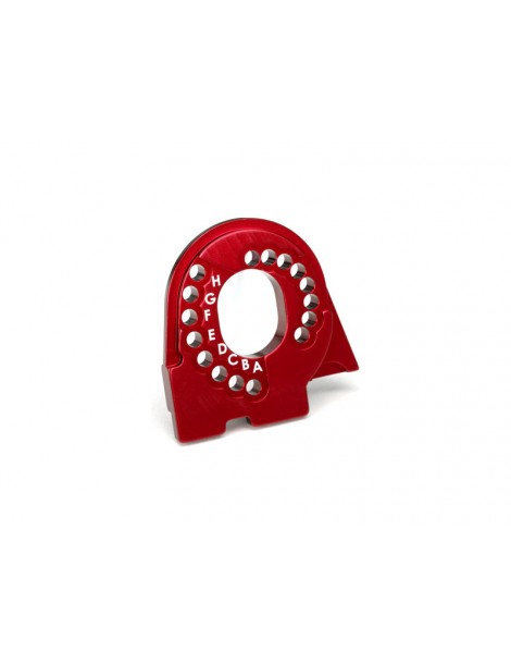 Traxxas Motor mount plate, TRX-4, aluminum (red-anodized)