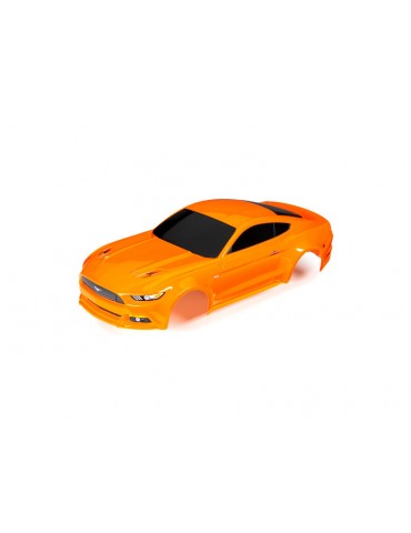 Traxxas Body, Ford Mustang, orange (painted, decals applied)