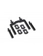Traxxas Body mounts, front & rear (fits 8311 body) (2)