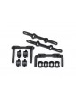 Traxxas Body mounts, front & rear/ body mount posts/ body mount sliders