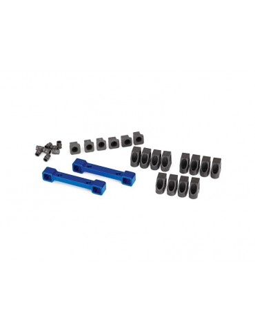 Traxxas Mounts, suspension arms, aluminium, blue-anodized (4) (2)