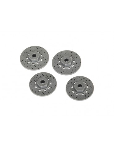Traxxas Wheel hubs, hex (disc brake rotors) (4)