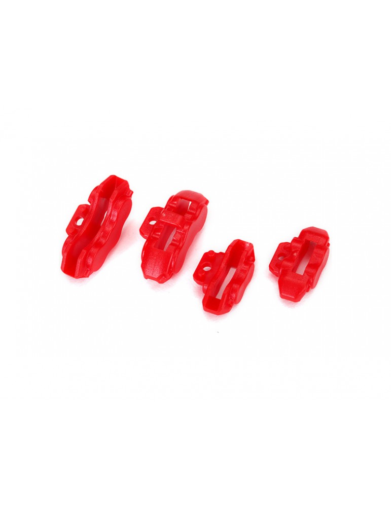 Traxxas Brake calipers (red), front (2)/ rear (2)