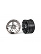 Traxxas Wheels 1.9", split-spoke, black chrome (2) (front)
