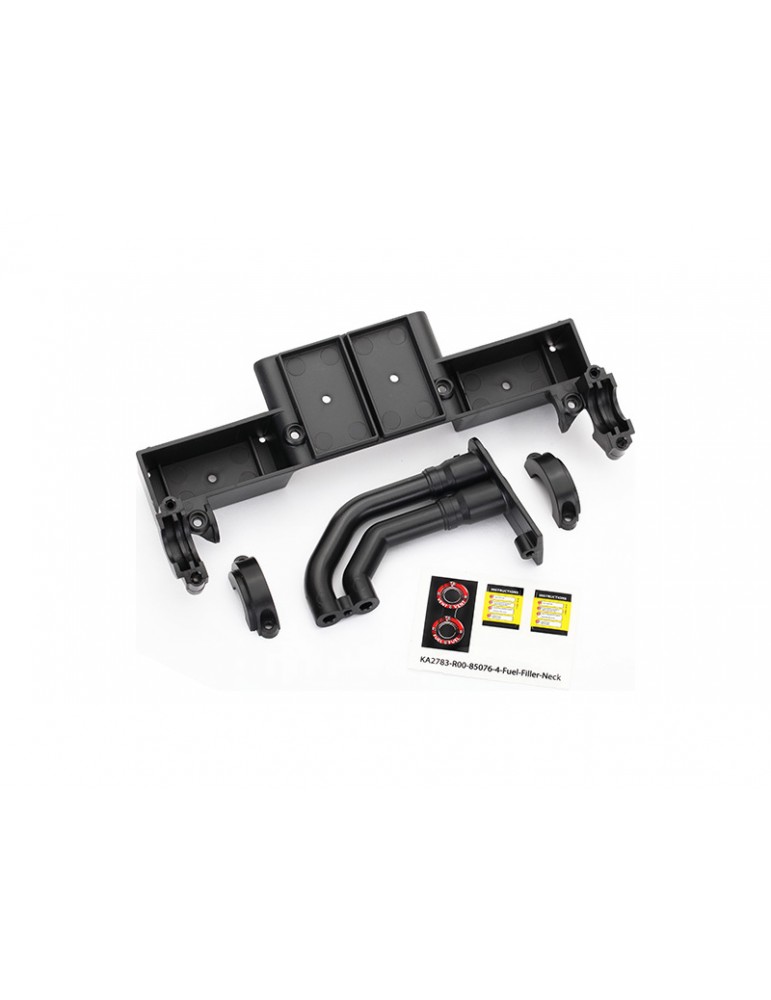 Traxxas Chassis tray/ driveshaft clamps/ fuel filler (black)