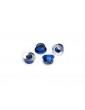 Traxxas Nuts, M5 flanged nylon locking blue-anodized (4)