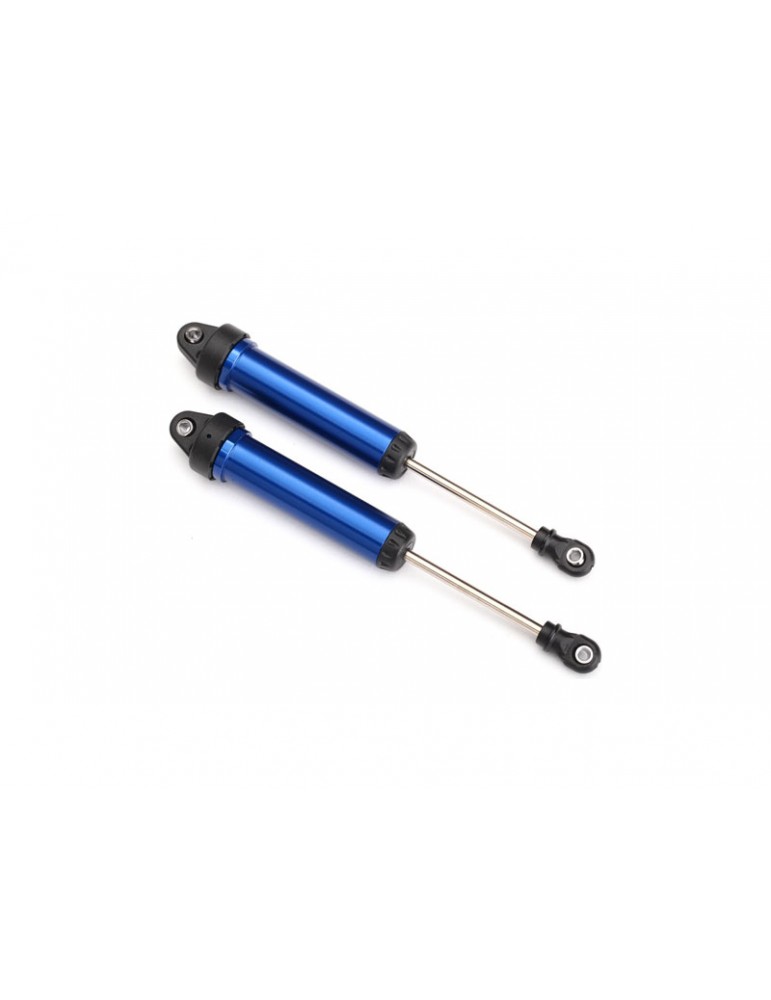 Traxxas Shocks, GTR, 134mm, blue-anodized (no threads) (2)