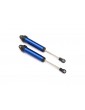 Traxxas Shocks, GTR, 134mm, blue-anodized (no threads) (2)