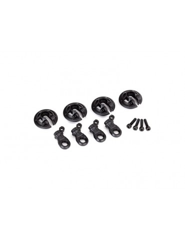 Traxxas Spring retainers, lower (captured) (4)/ 2.5x10 CS (4)