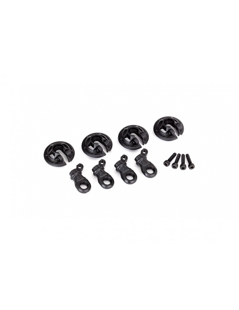 Traxxas Spring retainers, lower (captured) (4)/ 2.5x10 CS (4)