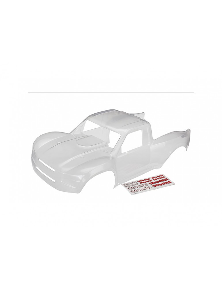 Traxxas Body, Desert Racer (clear)/ decal sheet