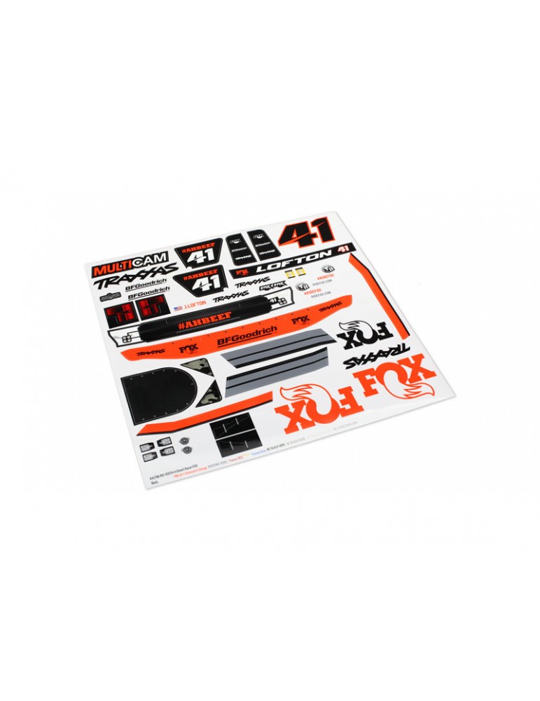 Traxxas Decals, Unlimited Desert Racer, Fox Edition