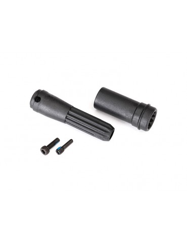 Traxxas Driveshafts, center front/ 4mm screw pins (2)