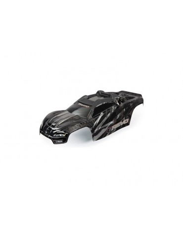 Traxxas Body, E-Revo, black (assembled)