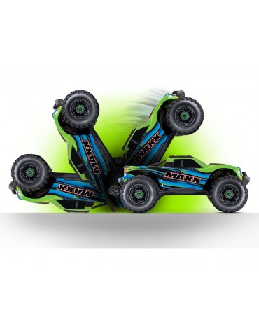 RC modelis Traxxas Maxx 1:8 4WD TQi RTR Žalias bešepetėlinis monster truck