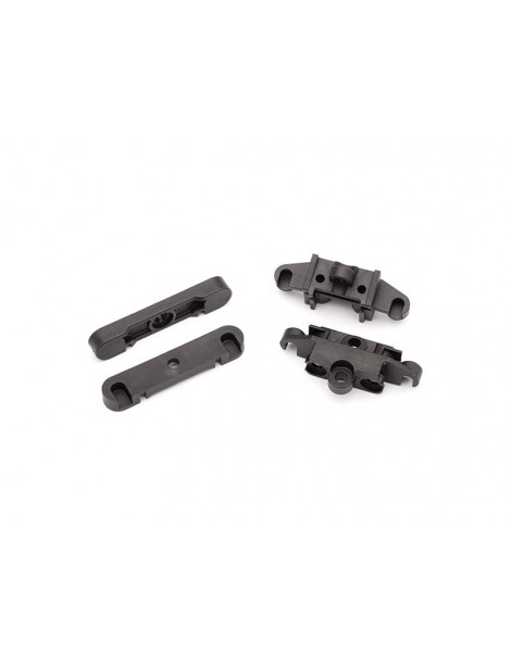 Traxxas Mount, tie bar, front (1)/ rear (1)/ suspension pin retainer (2)