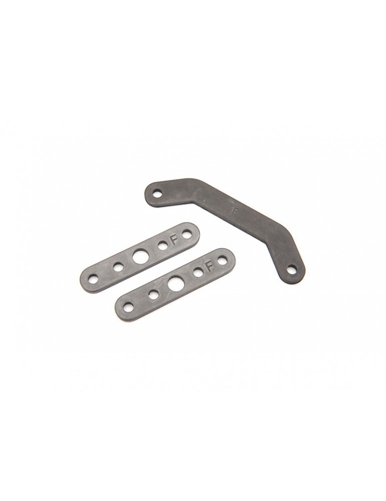 Traxxas Bulkhead tie bar, front, upper (1)/ lower (2) (steel)