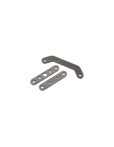 Traxxas Bulkhead tie bar, rear, upper (1)/ lower front (1)/ lower rear (1) (steel)