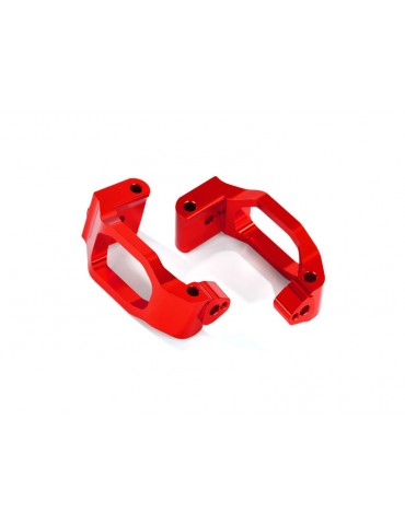 Traxxas Caster blocks (c-hubs), 6061-T6 aluminum (red-anodized), left & right
