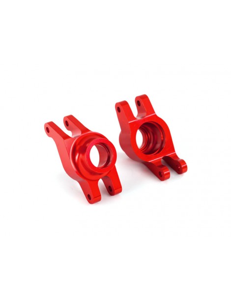 Traxxas Carriers, stub axle (red-anodized 6061-T6 aluminum) (rear) (2)