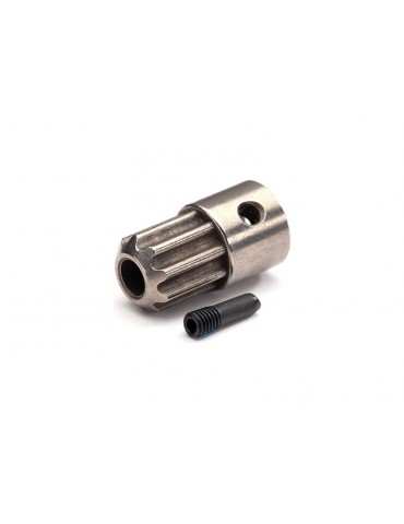 Traxxas Drive hub, front (1)/ 3x10 screw pin (1)