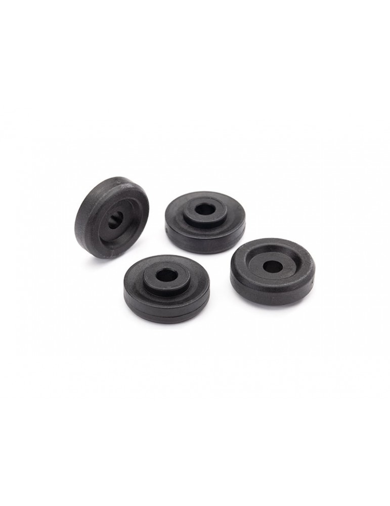Traxxas Wheel washers, black (4)