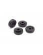 Traxxas Wheel washers, black (4)