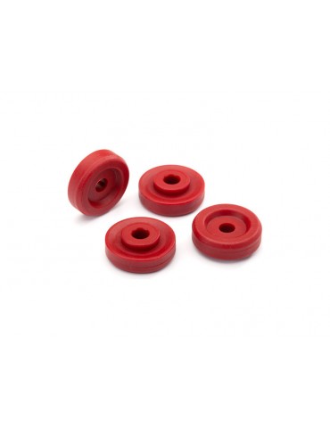 Traxxas Wheel washers, red (4)