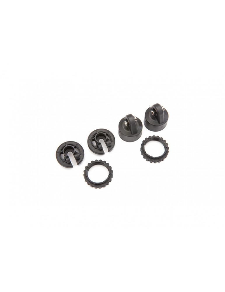 Traxxas Shock caps, GT-Maxx shocks/ spring perch/ adjusters (for 2 shocks)