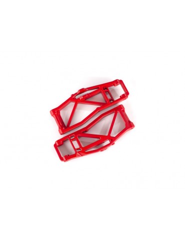Traxxas Suspension arms, lower, red (2) (for WideMaxx)