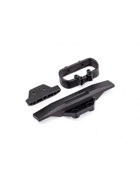 Traxxas Bumper, rear/ bumper mount, rear/ bumper support, rear