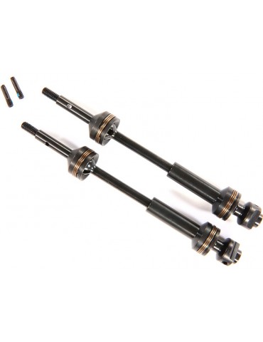 Traxxas Driveshafts, rear, steel-spline CV (complete assembly) (2)