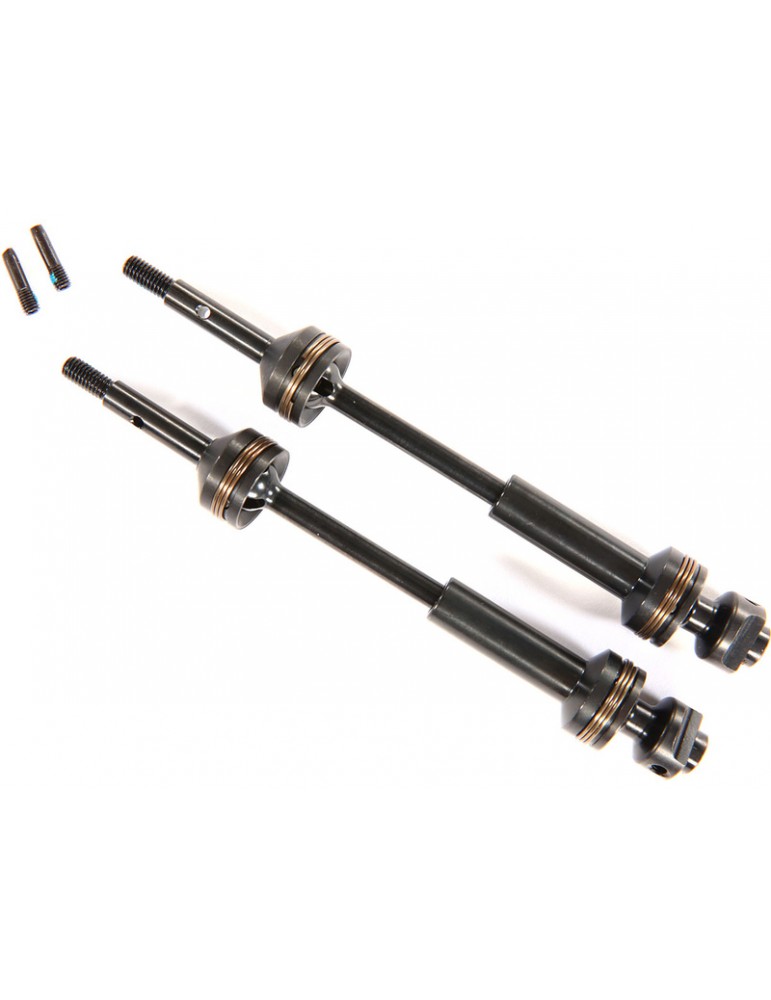Traxxas Driveshafts, rear, steel-spline CV (complete assembly) (2)
