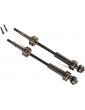 Traxxas Driveshafts, rear, steel-spline CV (complete assembly) (2)