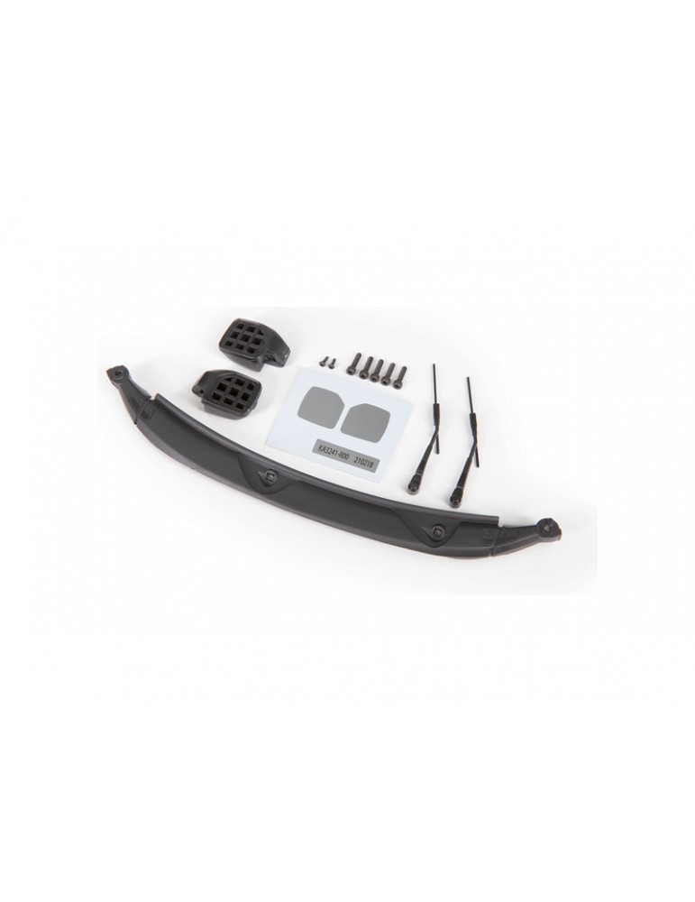 Traxxas Mirrors, side, black/ windshield wipers/ cowl (fits 9211 body)