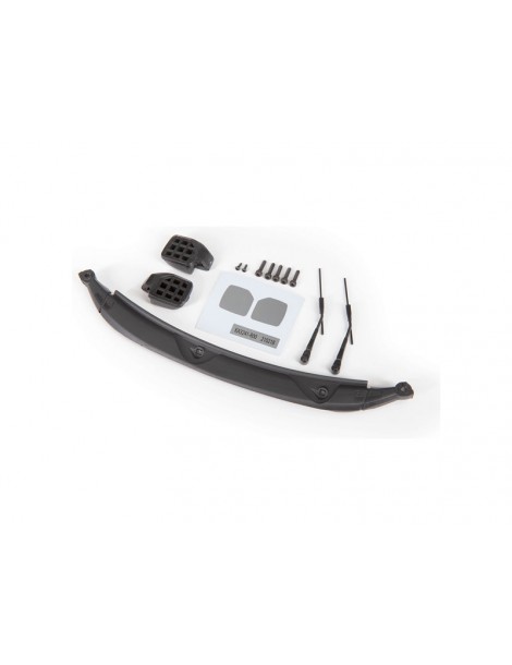 Traxxas Mirrors, side, black/ windshield wipers/ cowl (fits 9211 body)