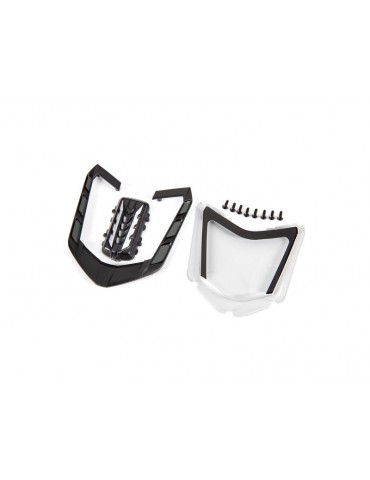 Traxxas Rear window/ rear window retainer/ engine cover