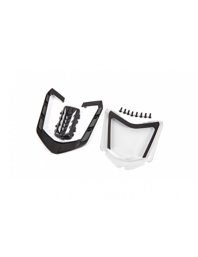 Traxxas Rear window/ rear window retainer/ engine cover