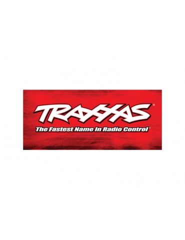 Traxxas Racing banner, red & black (3x7 feet)