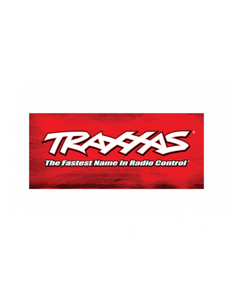 Traxxas Racing banner, red & black (3x7 feet)