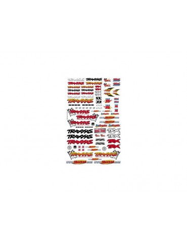 Traxxas Official Team Traxxas racing decal set (flag logo/ 6-color)