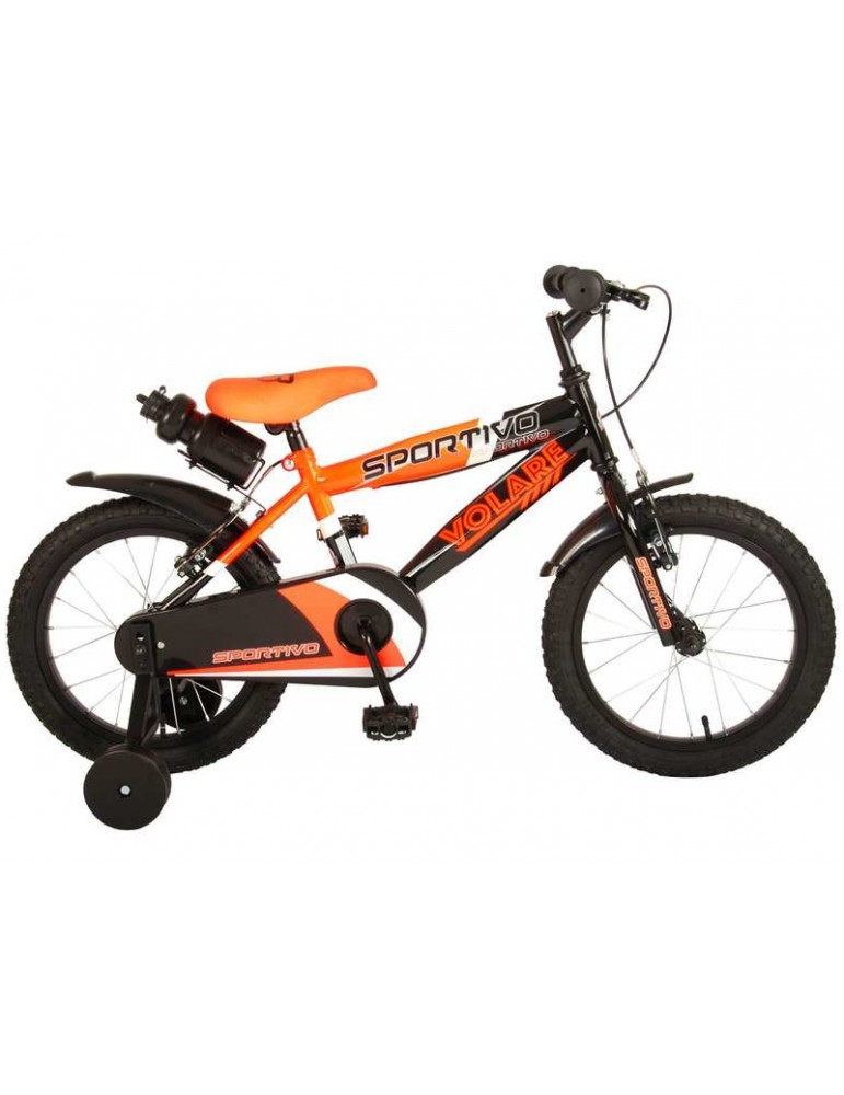 Volare - Children's bike 16" Sportivo Neon Orange Black