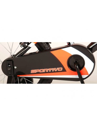 Volare - Children's bike 16" Sportivo Neon Orange Black