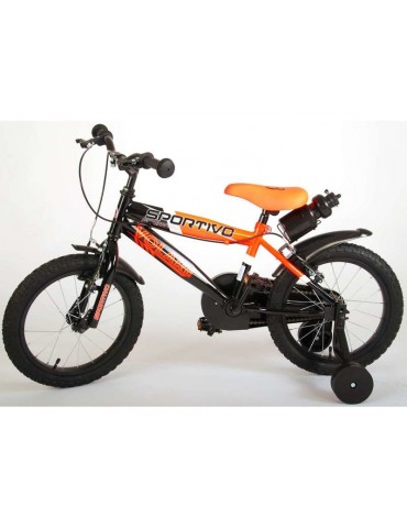 Volare - Children's bike 16" Sportivo Neon Orange Black