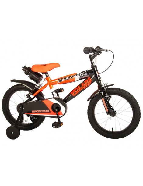 Volare - Children's bike 16" Sportivo Neon Orange Black