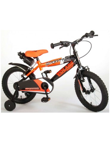 Volare - Children's bike 16" Sportivo Neon Orange Black