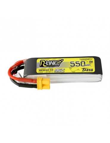 Akumuliatorius Tattu R-Line 550mAh 7.4V 95C 2S1P XT30