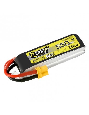 Akumuliatorius Tattu R-Line 550mAh 7.4V 95C 2S1P XT30